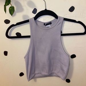 Zara Ribbed Cropped Tank